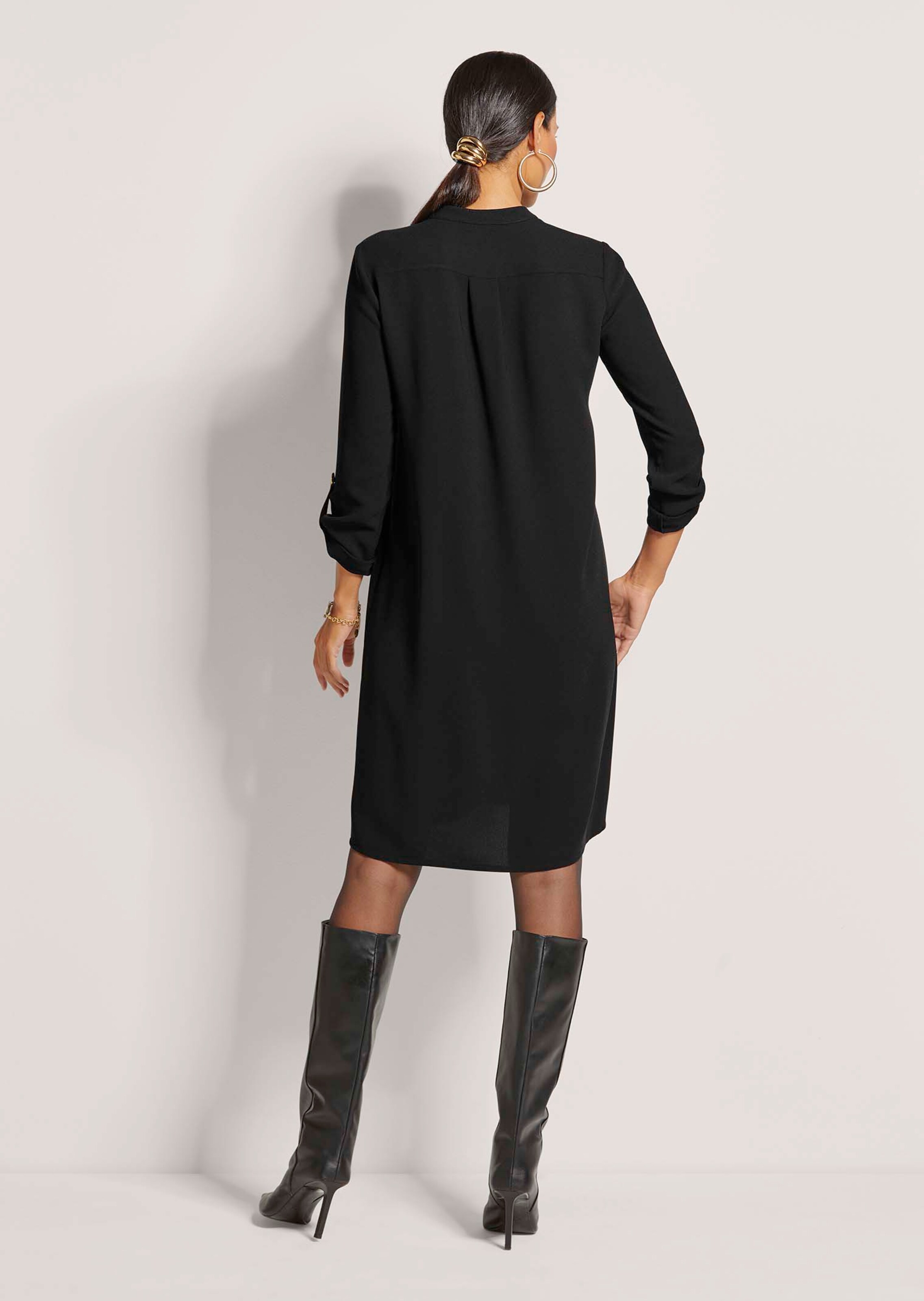 Lederkleid mit taschen Clearance